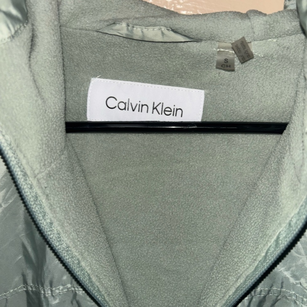 Calvin Klein Light Gray Fleece Jacket